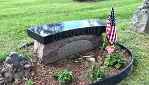 Custom Bench Memorial Monument in Morris County NJ